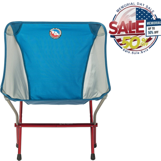 Big Agnes Mica Basin Camp Chair XL – Blue & Gray, 18.5" Seat | Memorial Day Sale Big Agnes