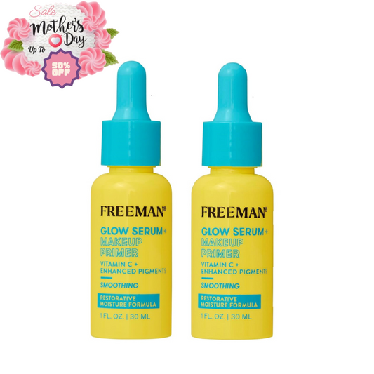Freeman Glow Booster Serum 1.0oz (2 Pcs) Hydrating Primer | Mother's Day Gift Freeman