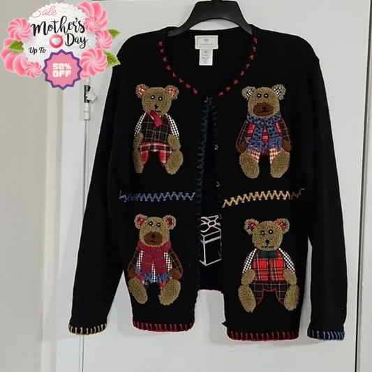 Susan Bristol Christmas Sweater M, All Around Warm Jacket | Mother's Day Special Susan Bristol