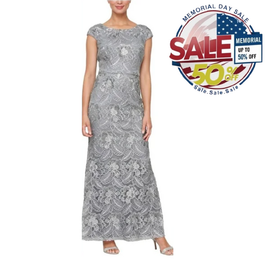 Alex Long Embroidered Evening Dress Size 10 – Elegant | For Memorial Day Sale Y Pay More