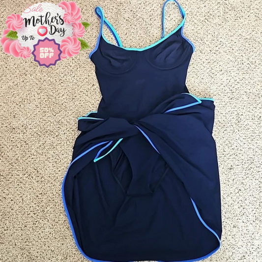 M&S One Piece Bathing Suit w/ Matching Wrap Size 12/14 | Best Mother's Day Gift Marks & Spencer