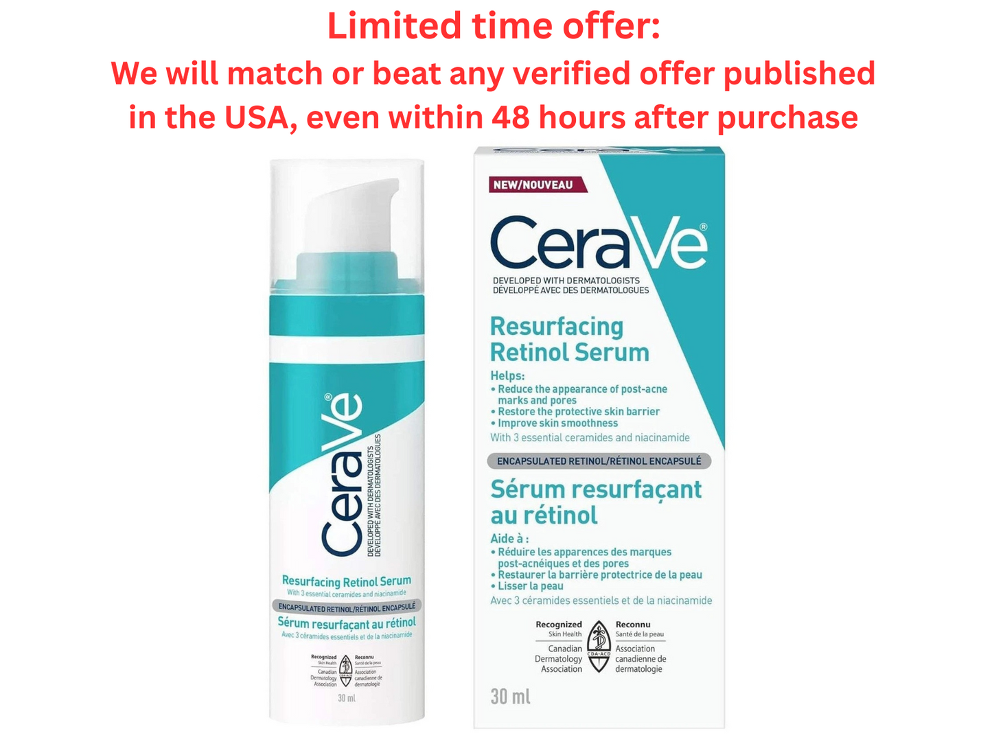 CeraVe Retinol Serum – Licorice Root & Niacinamide, 1 fl.oz |Best Clearance Sale CeraVe
