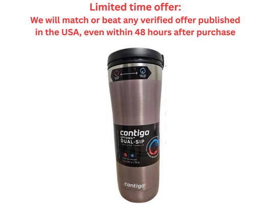 Contigo 24oz Stainless Steel Uptown Dual-Sip Insulated Tumbler - Macchiato Contigo