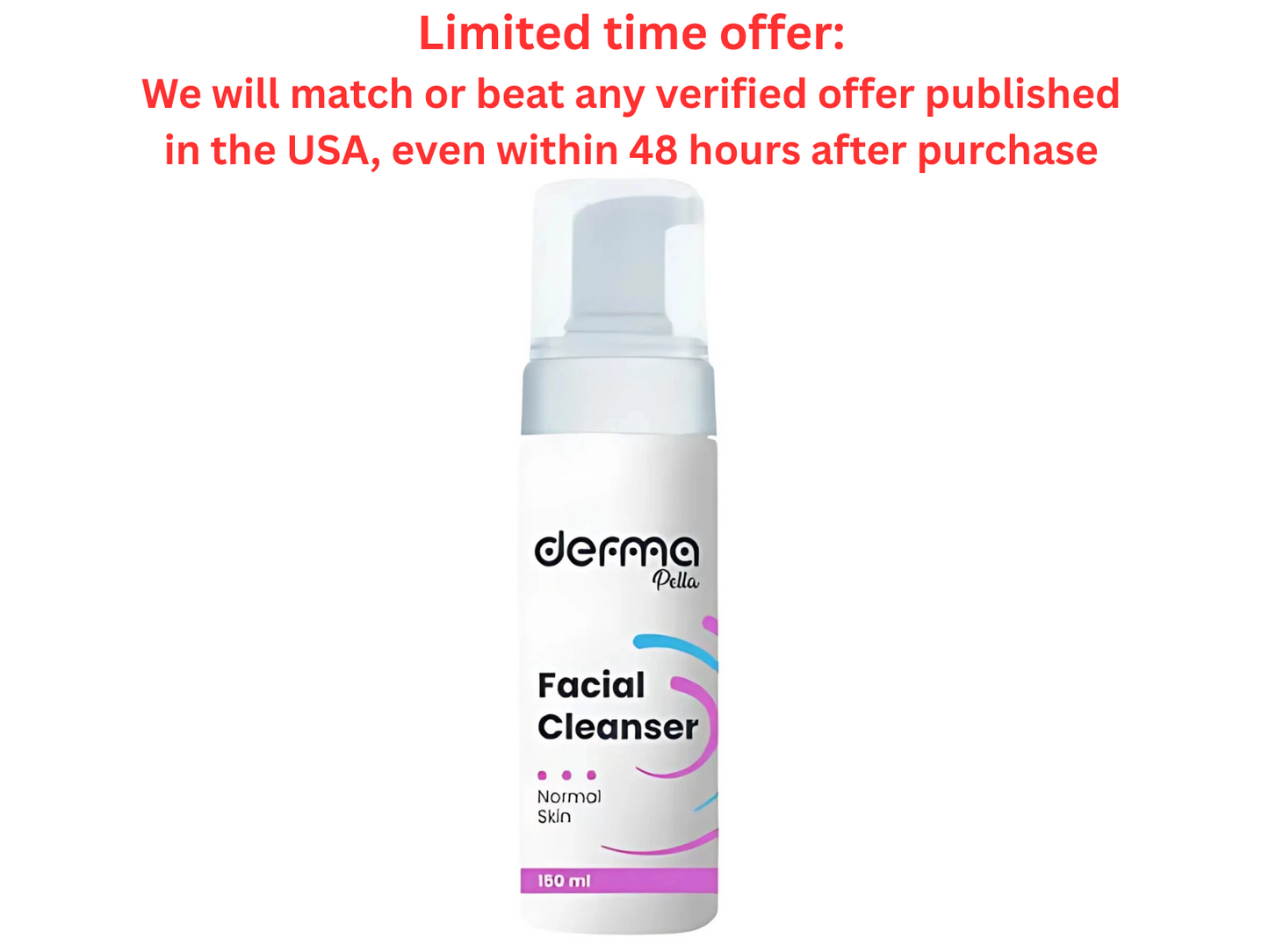 Derma Pella Facial Cleanser 150ml, Normal Skin Formula | Best Clearance Sale Derma Pella USA