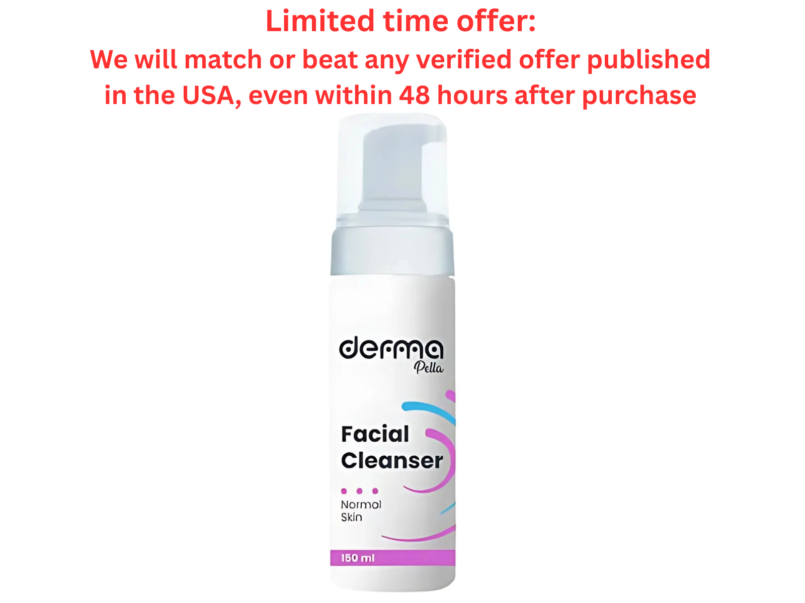 Derma Pella Facial Cleanser 150ml, Normal Skin Formula | Best Clearance Sale Derma Pella USA