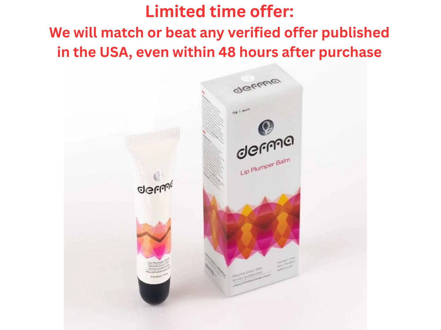 Derma Pella Lips Plumper Balm 15g Hydrating & Fuller | Best Clearance Sale Derma Pella USA