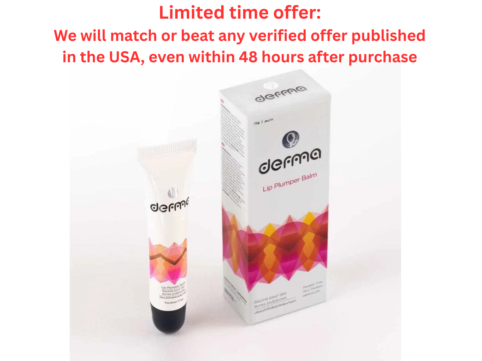 Derma Pella Lips Plumper Balm 15g Hydrating & Fuller | Best Clearance Sale Derma Pella USA
