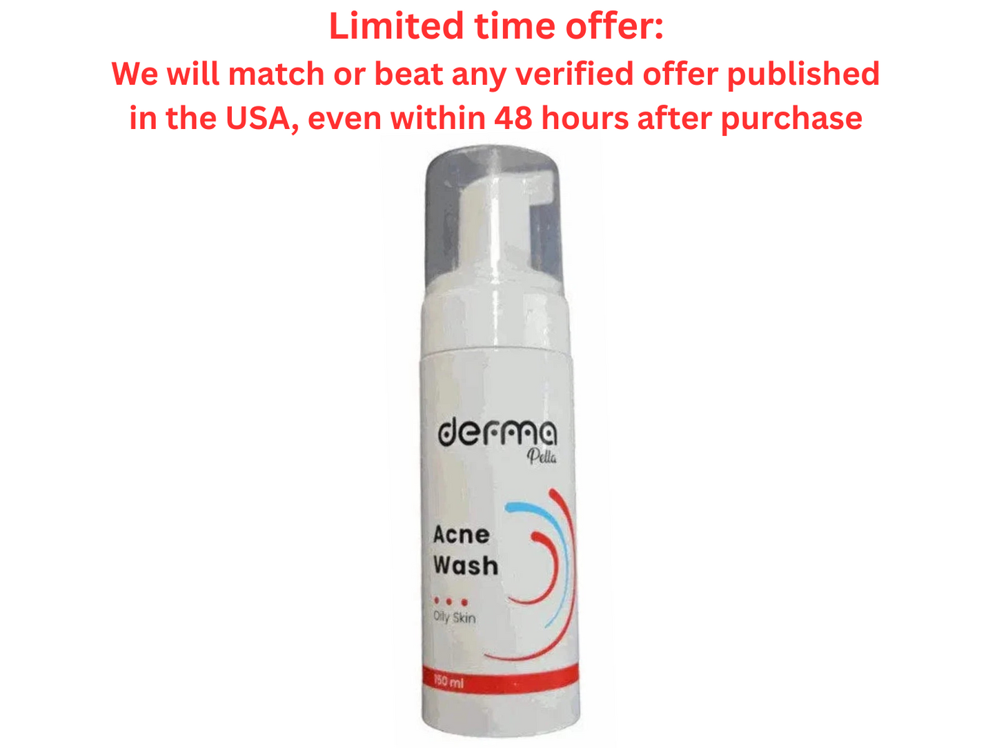 Derma Pella Acne Wash 150ml For Acne-Prone & Oily Skin Types Best Clearance Sale Derma Pella
