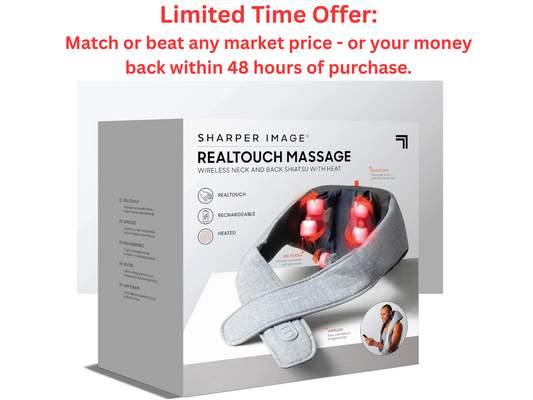 Sharper Image Shiatsu Massager with Heat – Sore Muscles | Best Clearance Sale Sharper Image
