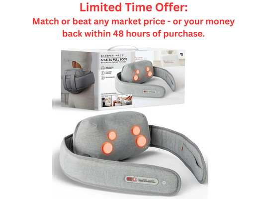 Sharper Image Body Massager Heat & Straps – Relaxation | Best Clearance Sale Sharper Image