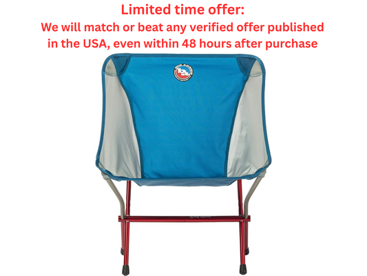 Big Agnes Mica Basin Camp Chair XL – Blue & Gray, 18.5" Seat Best Clearance Sale Big Agnes