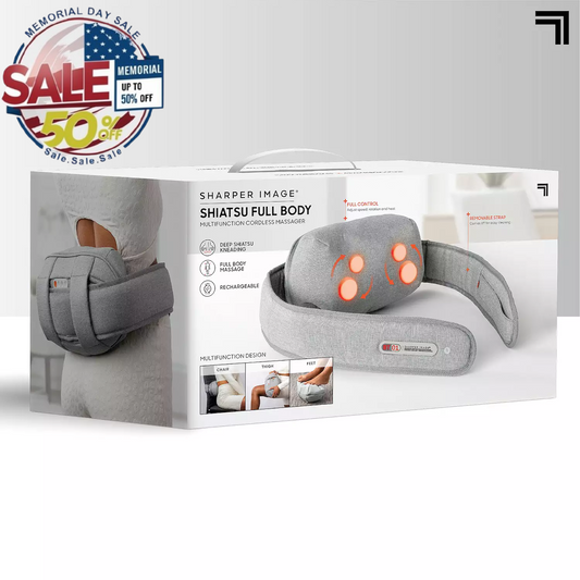 Sharper Image Body Massager Heat & Straps – Relaxation | For Memorial Day Sale Sharper Image