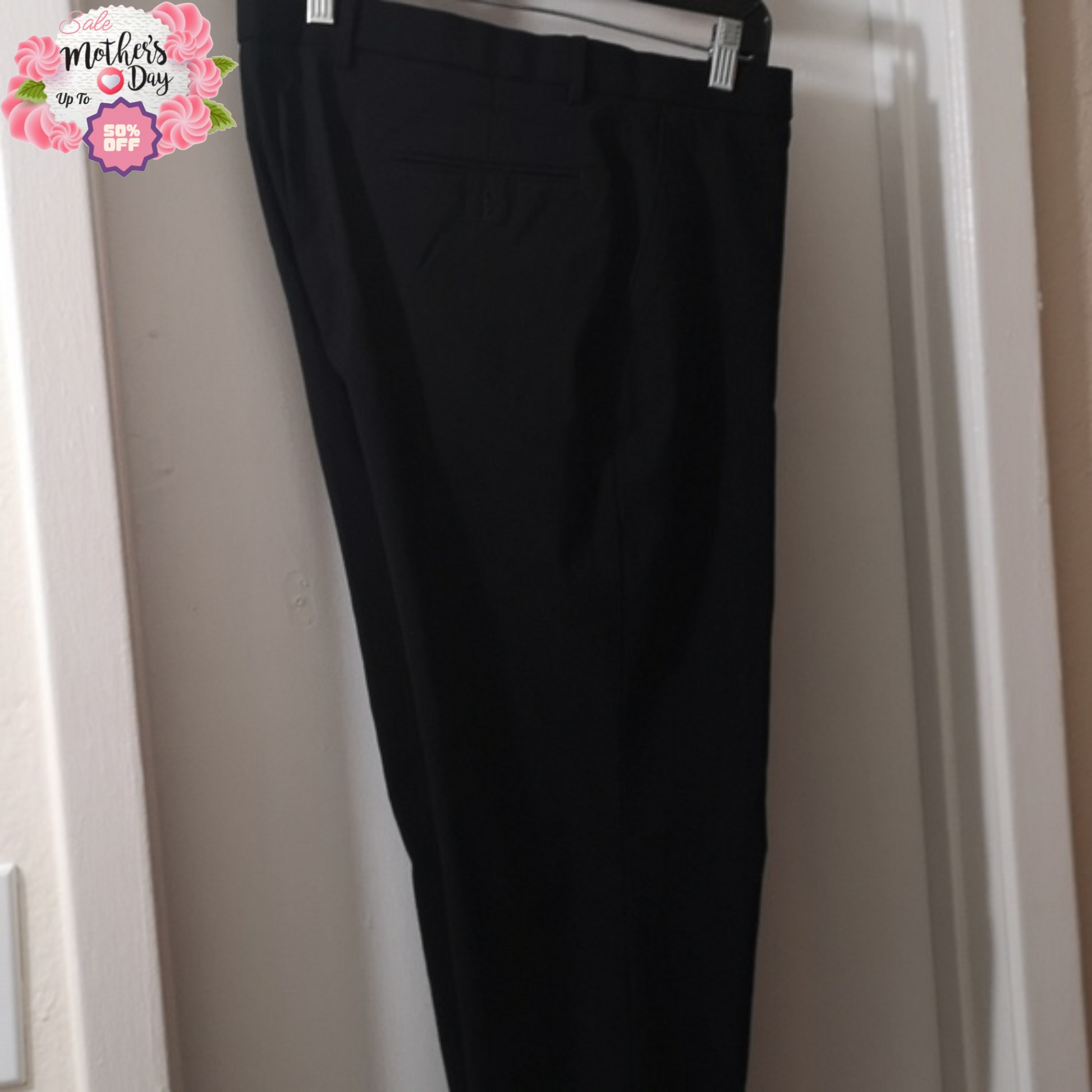 Tommy Hilfiger Navy Blue Men's Dress Pants Straight Fit 38X30 -Mother's Day Sale Tommy Hilfiger