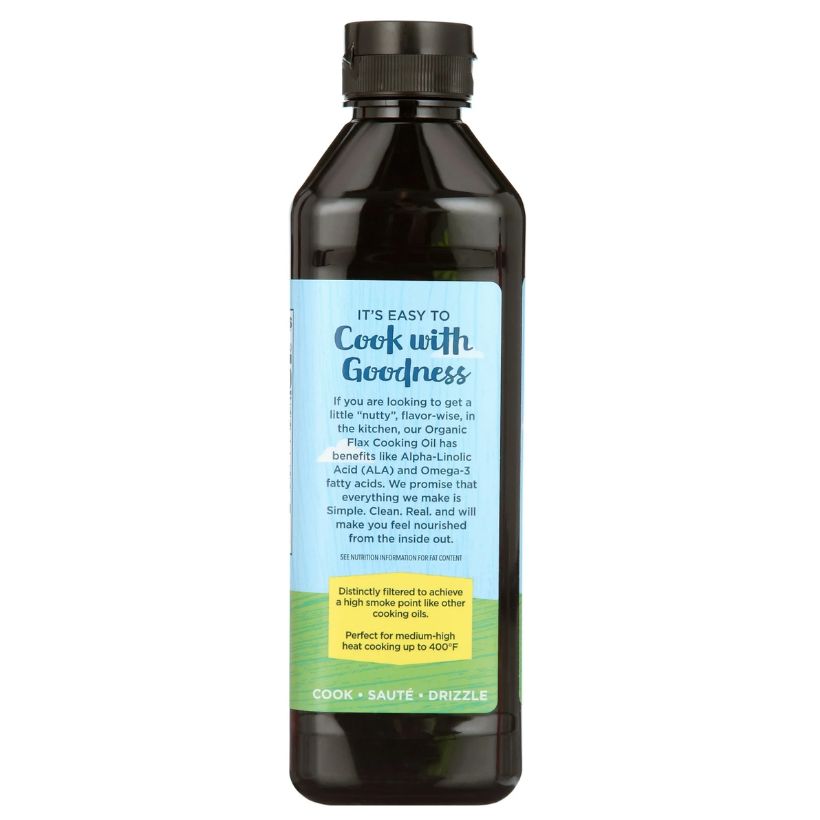 Carrington Farms Organic Flax Cooking Oil, 16oz | Cold Pressed | Clearance Sale Carrington Farms