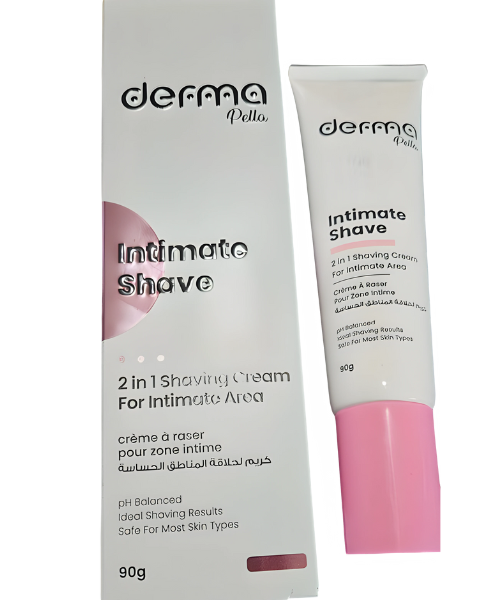 Derma Pella Intimate Shave Cream 90g - Silky, Gentle Formula