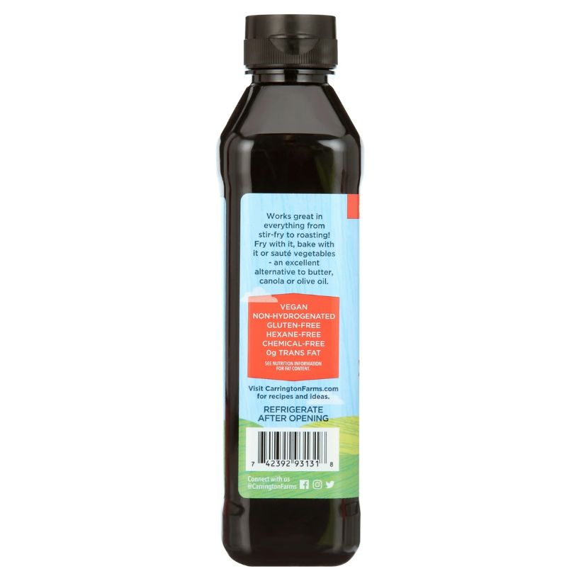 Carrington Farms Organic Flax Cooking Oil, 16oz | Cold Pressed | Clearance Sale Carrington Farms