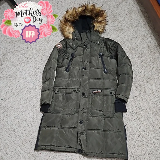Steve Madden Women's Faux Fur Puffer Removable Hoodie Size M | Mother's Day Gift Steve Madden