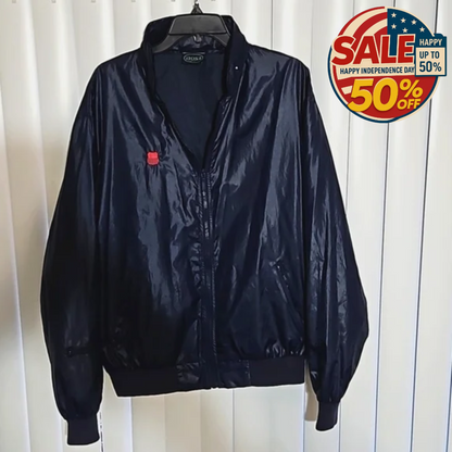 IZOD Rain/Wind Breaker Size L, Full Zipper Nylon Jacket | Happy Independence Day IZOD