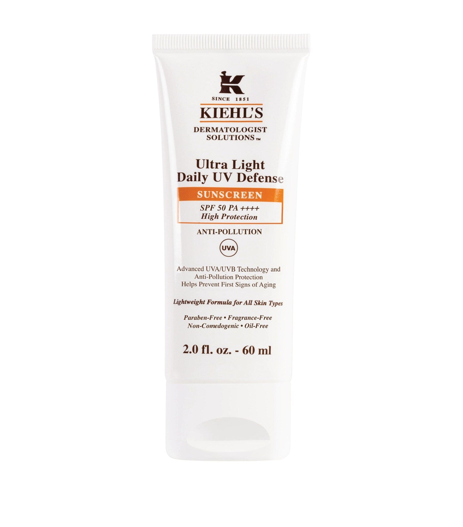 Kiehls - Ultra Light Daily UV Defense SPF 50 PA +++(60ml/2oz) Y Pay More