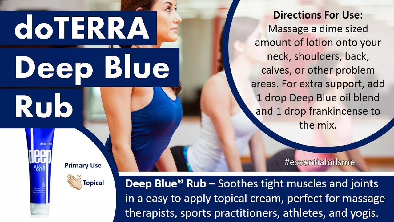 doTERRA Deep Blue Rub Body Cream - 4 oz - For body aches and pains Y Pay More