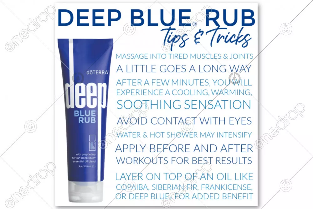 doTERRA Deep Blue Rub Body Cream - 4 oz - For body aches and pains Y Pay More