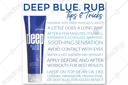 doTERRA Deep Blue Rub Body Cream - 4 oz - For body aches and pains Y Pay More