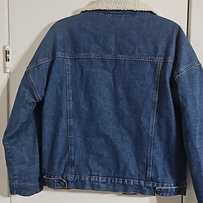 Beautiful Blue Jeans Women's Jacket for Feeling Warm in Winter Y Pay More