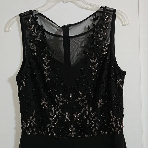 NWOT Raishma Designer Jumpsuit, S 8 Black Chiffon. Y Pay More