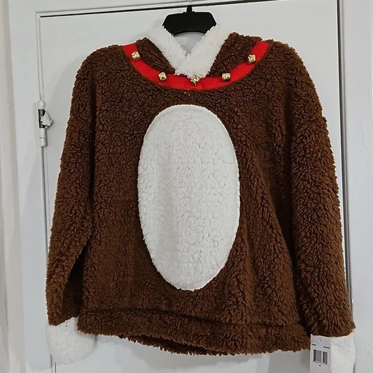 NWT lovely Christmas Hoodie size M Y Pay More