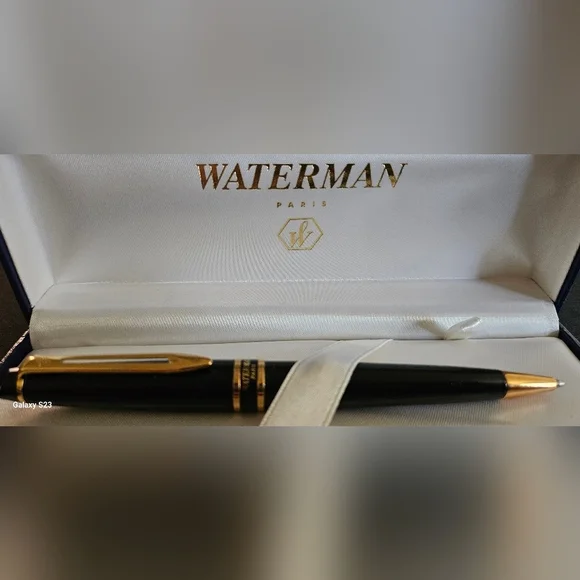 NWT Waterman Paris Black 18K Gold Y Pay More