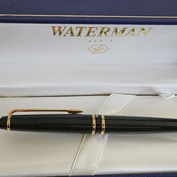 NWT Waterman Paris Black 18K Gold Y Pay More