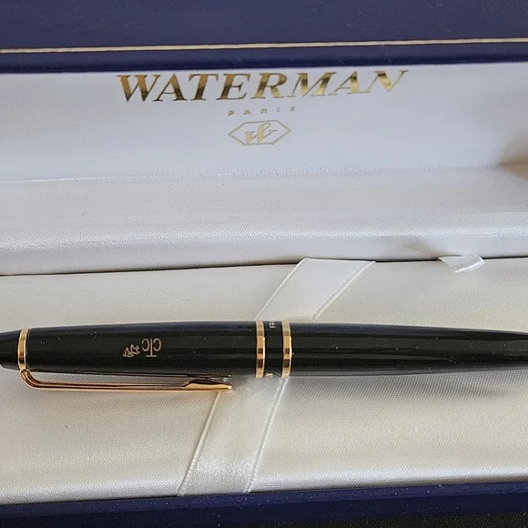 NWT Waterman Paris Black 18K Gold Y Pay More