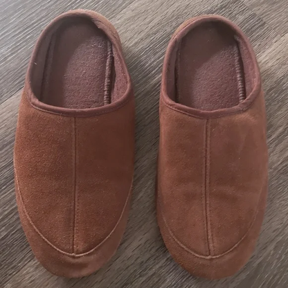 Isotoner Brown Suede Slippers S. 8/9 Y Pay More