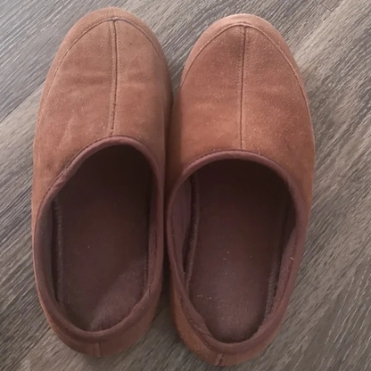 Isotoner Brown Suede Slippers S. 8/9 Y Pay More