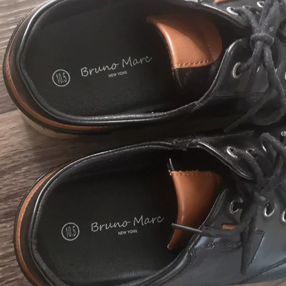 Bruno Marc Black Shoes size 10.5 Y Pay More