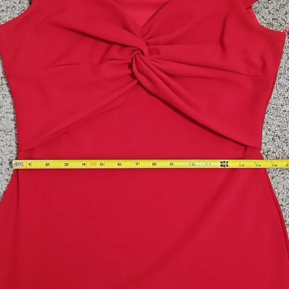 Off Shoulder Asymmetric Cut Scuba Red Dress 8-10 Y Pay More