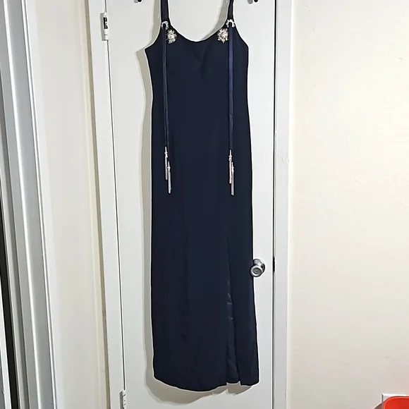 JOVANI NY Evening Dress Blue, Size M (6-8) Y Pay More