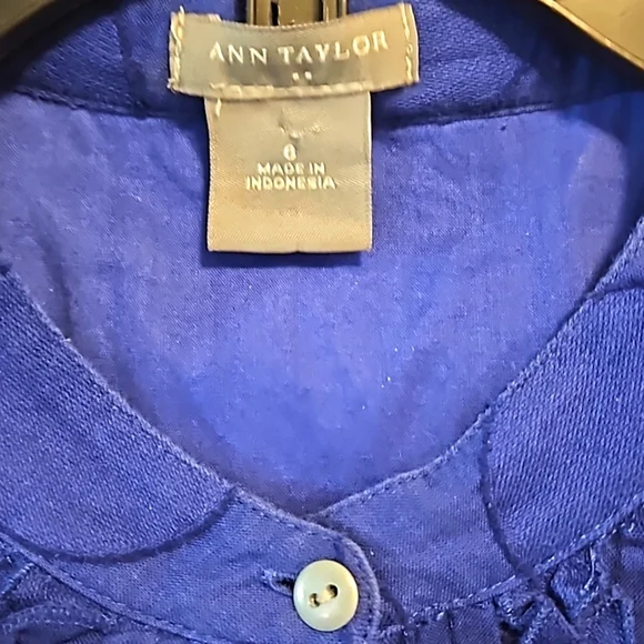 Ann Tayor Blue ShirtDress Size 6 Y Pay More