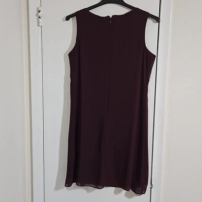 SLNY Burgundy 3 tear drop chiffon, 10 Y Pay More