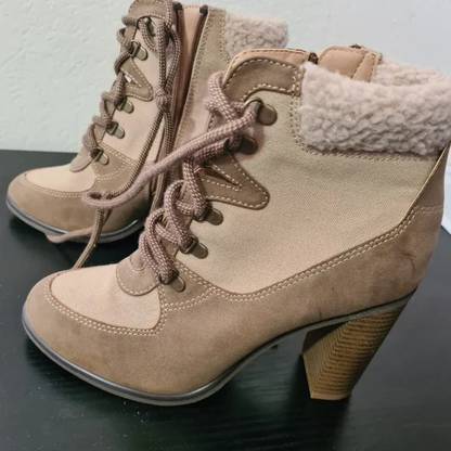 NWT Beige high heels boots Y Pay More