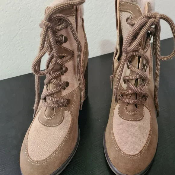 NWT Beige high heels boots Y Pay More