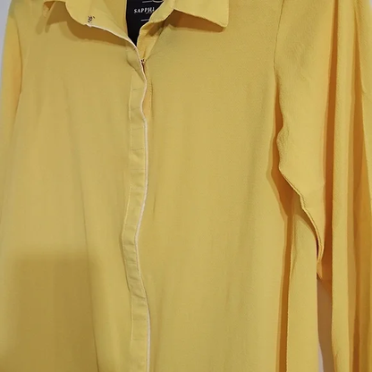 NWT Sapphire Yello Pullover Women's Shirt size S/M Y Pay More