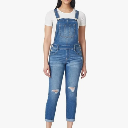 Wallflower Women's Denim Jumpsuit, L Y Pay More