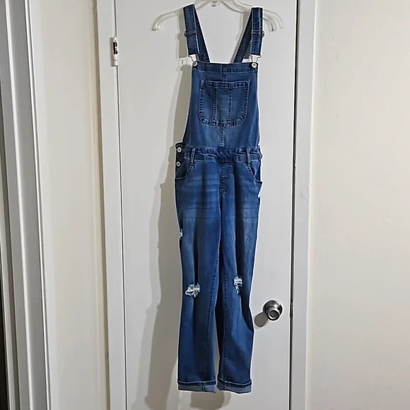 Wallflower Women's Denim Jumpsuit, L Y Pay More