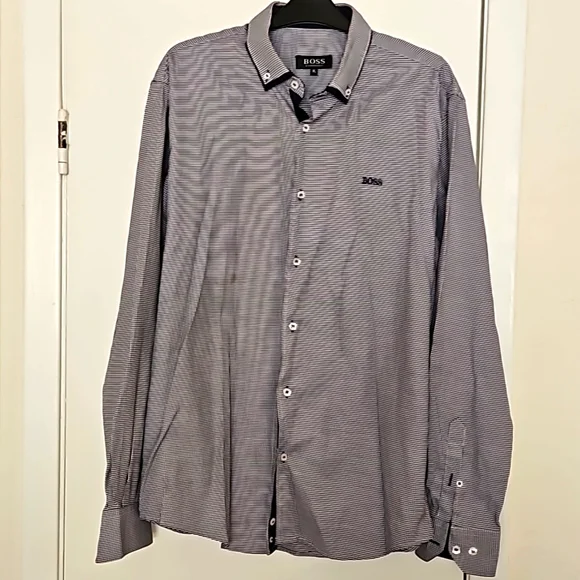 Hugo BOSS Gray Shirt XL, 17 Y Pay More