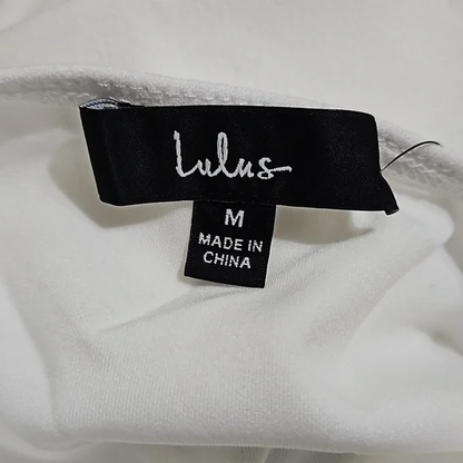 NWT Lulu's Exquisite White Bodysuit Size M Y Pay More