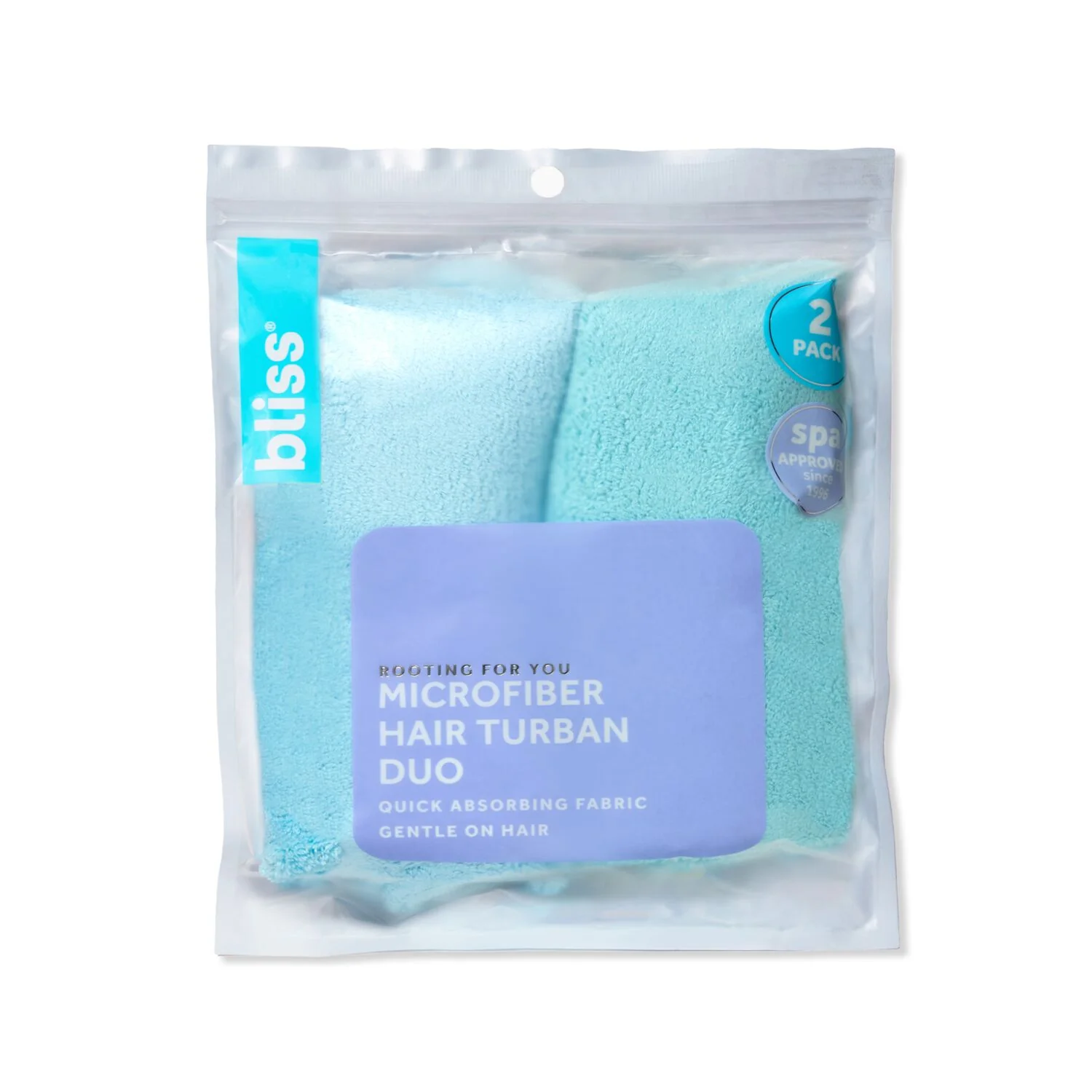 Rooting For You Microfiber Hair Wrap Duo-Blue Y Pay More